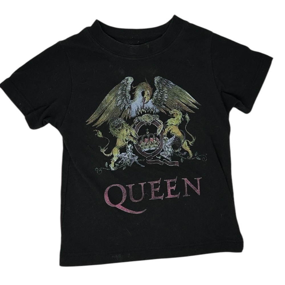 Queen Official Merch Toddler Band Tee Black 2T